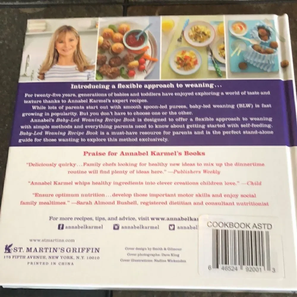 Baby Led Weaning Recipe Book Hardback New
